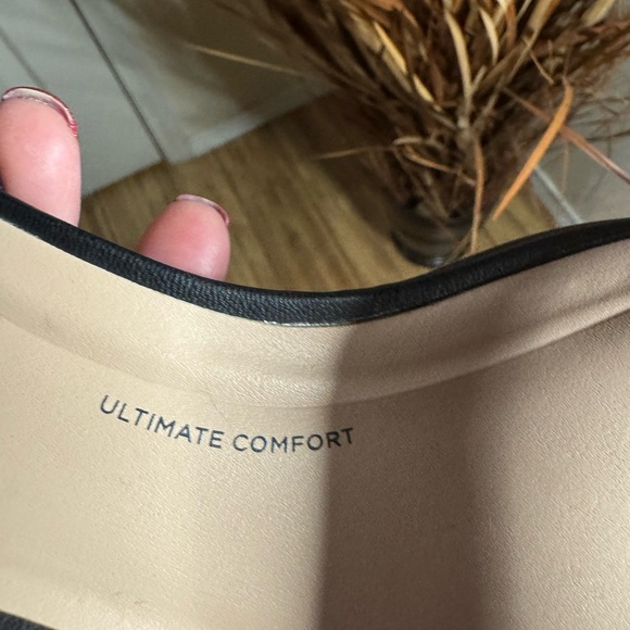 Clarks Black Open-Toe Heels with Ankle Strap - Picture 7 of 12